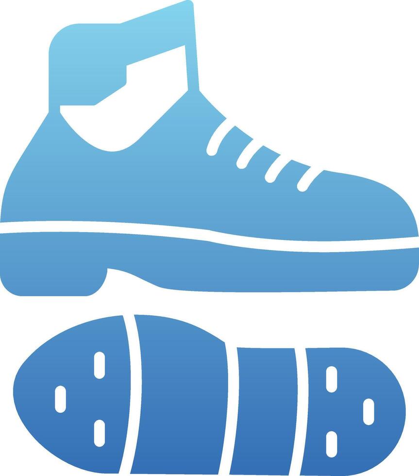Tap Shoes Glyph Gradient Icon vector