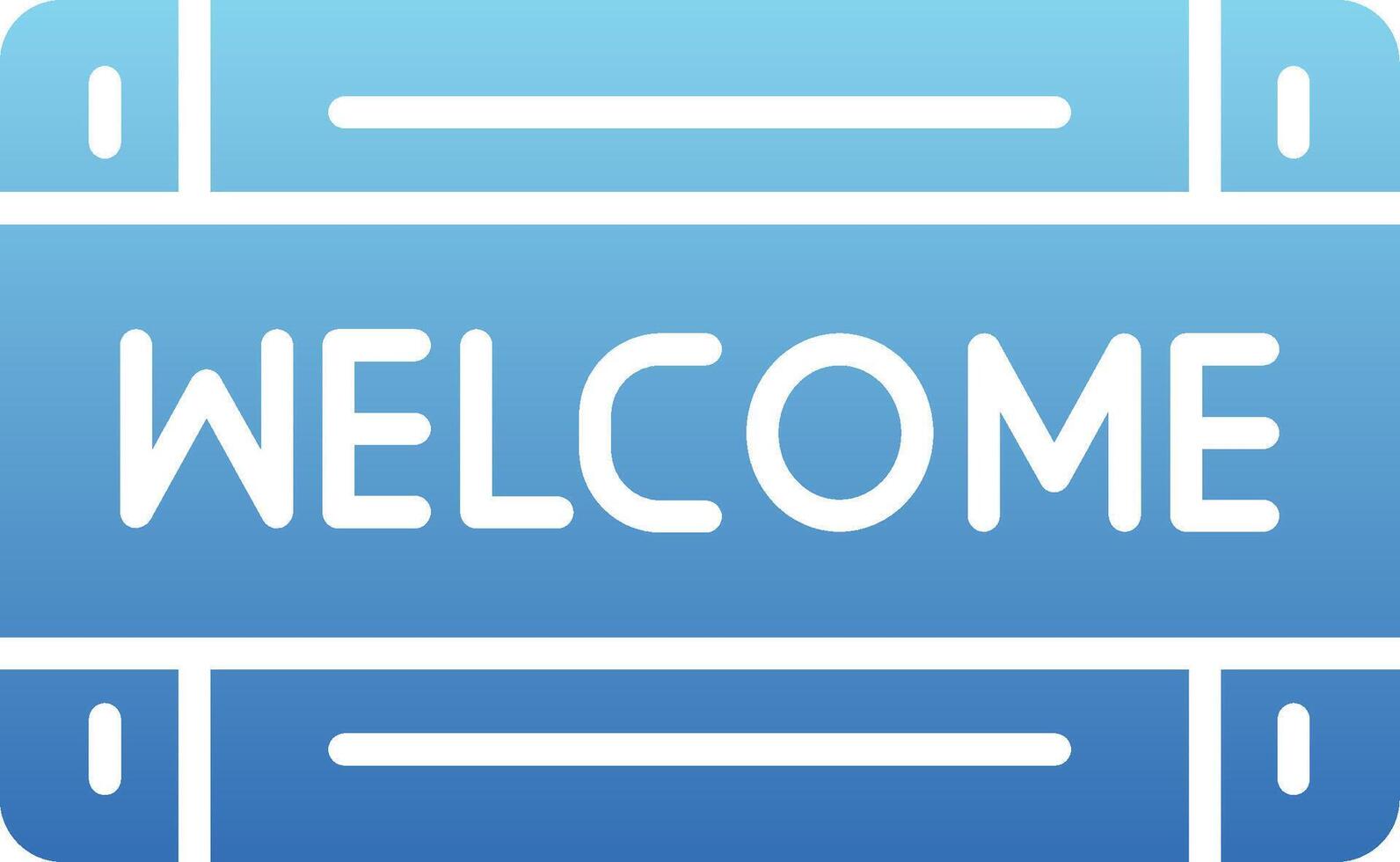 Welcome Glyph Gradient Icon vector