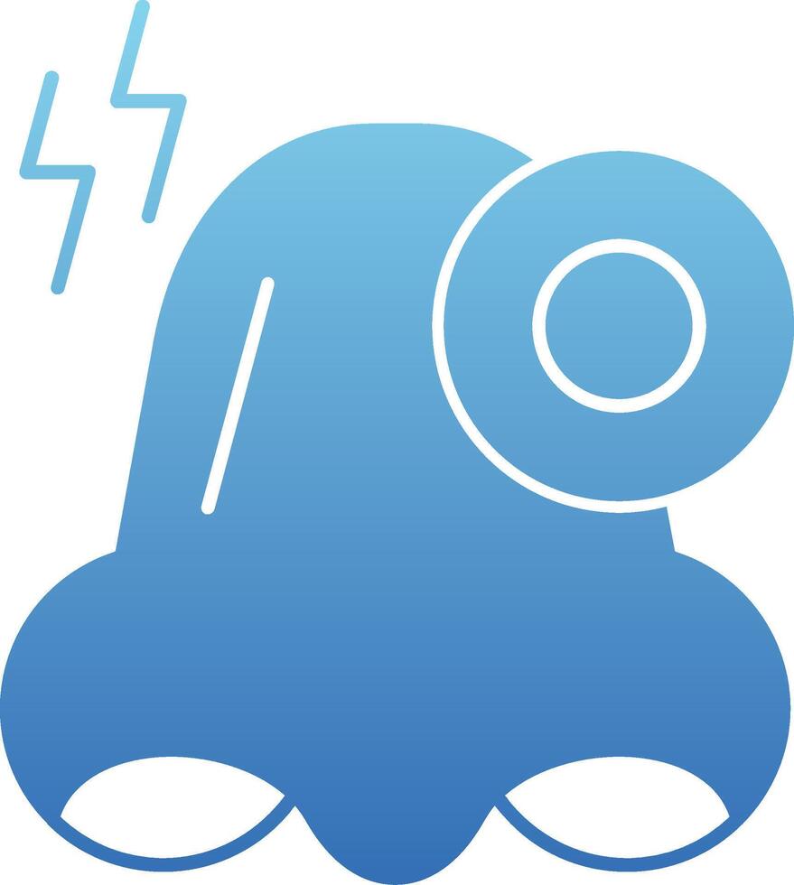 Congestion Glyph Gradient Icon vector