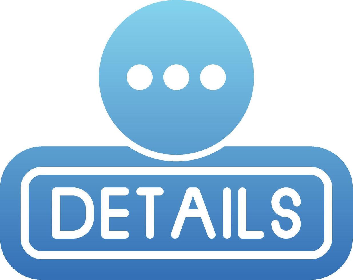 Details Glyph Gradient Icon vector