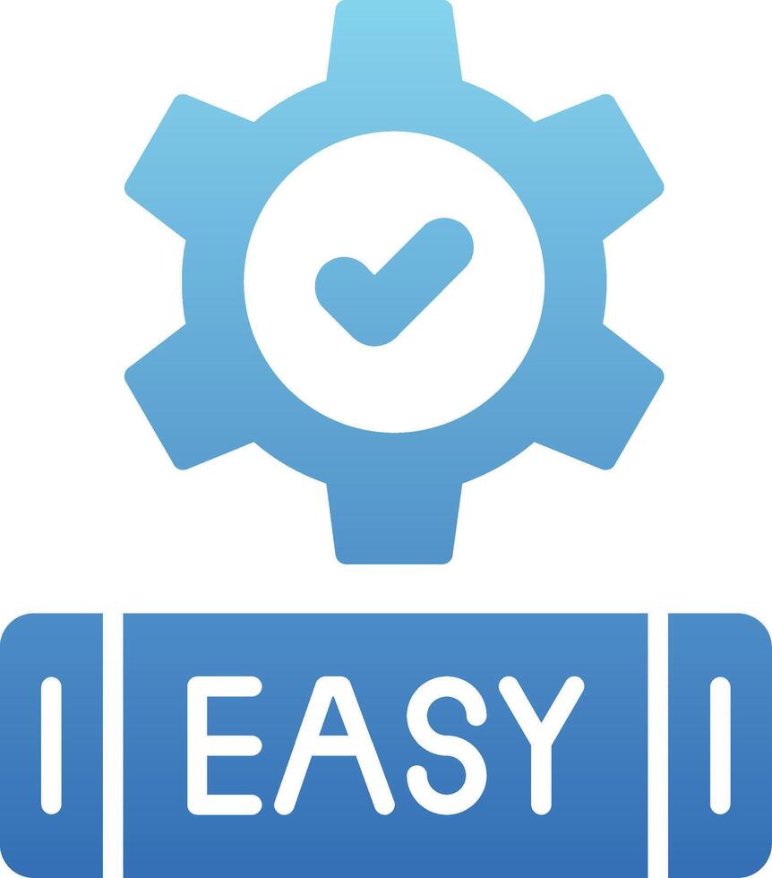 Easy Glyph Gradient Icon vector