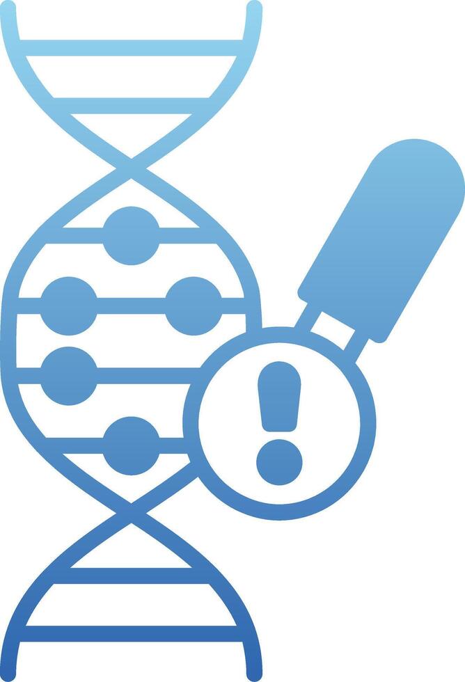Genetics Problem Glyph Gradient Icon vector