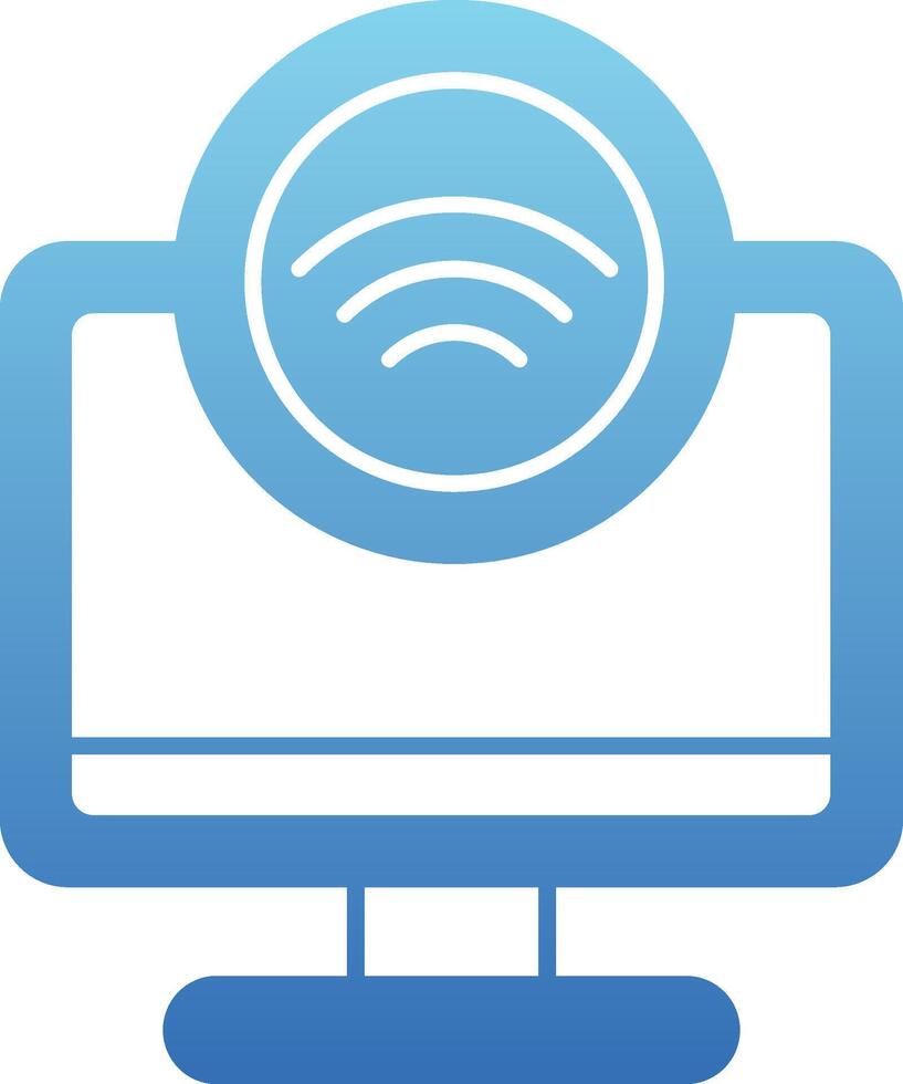 Internet Access Glyph Gradient Icon vector
