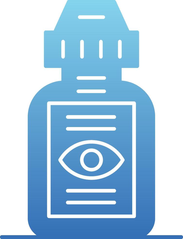 Eyedrops Glyph Gradient Icon vector