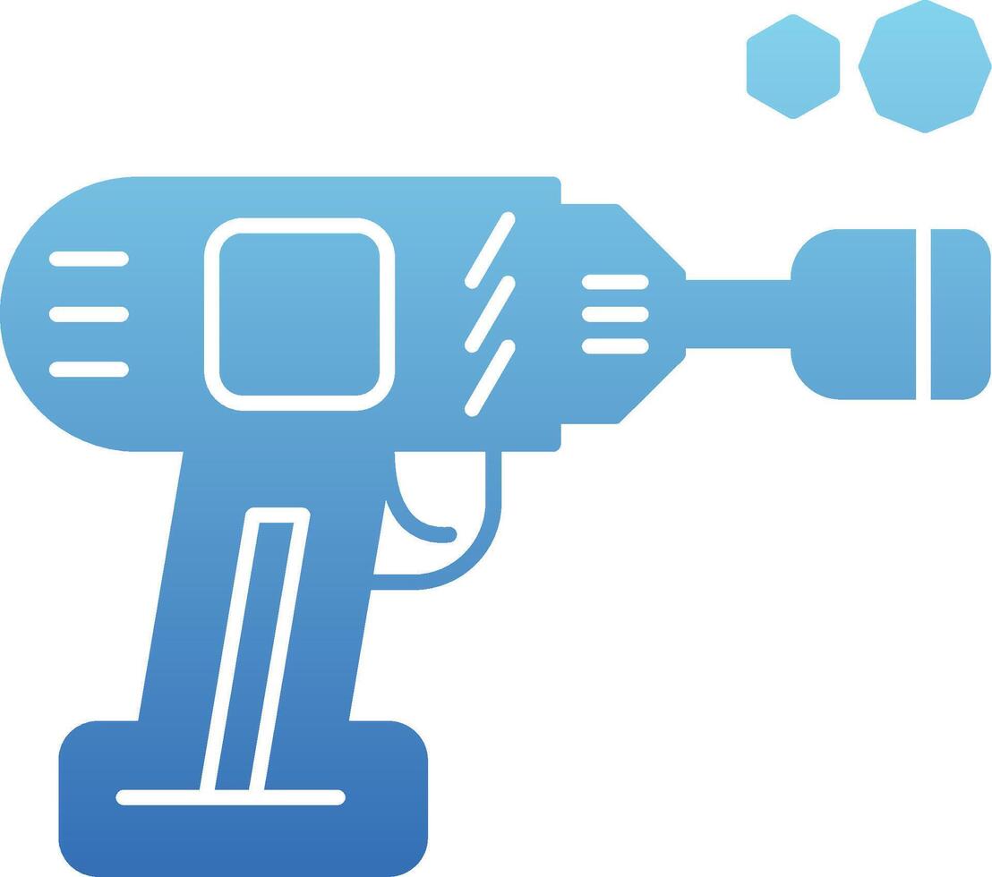 Impact Wrench Glyph Gradient Icon vector