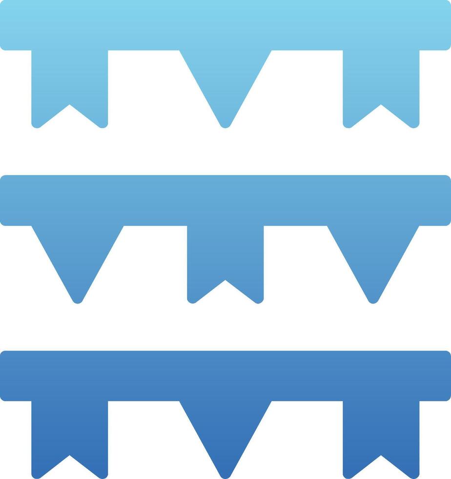 Garlands Glyph Gradient Icon vector