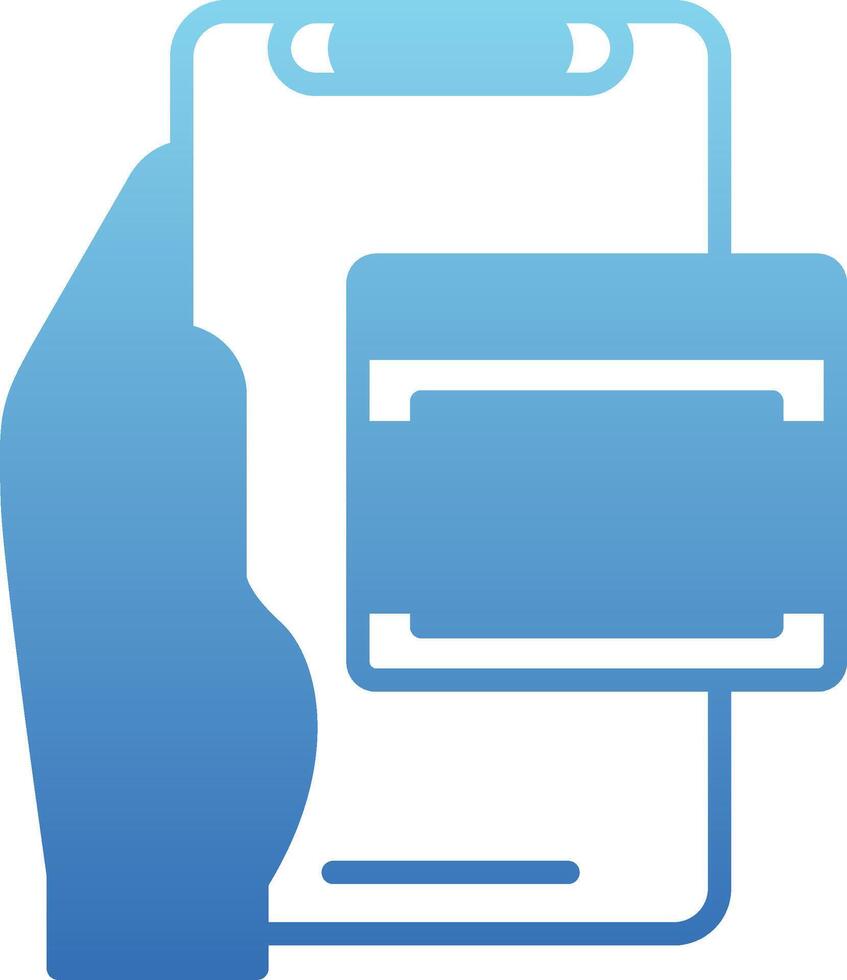 Carousel Glyph Gradient Icon vector