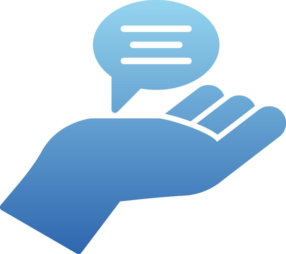 Advice Glyph Gradient Icon vector