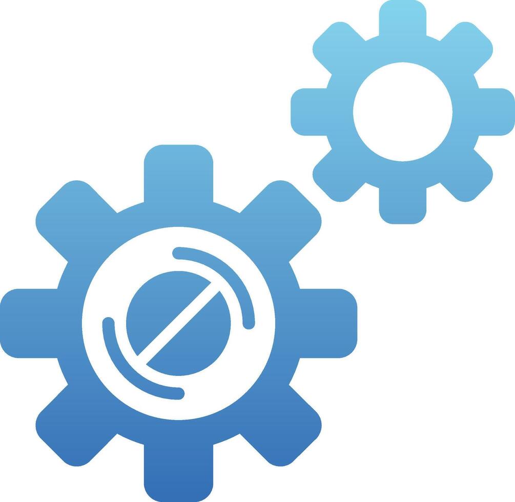 Disruption Glyph Gradient Icon vector