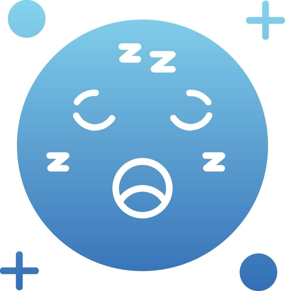 Sleep Glyph Gradient Icon vector