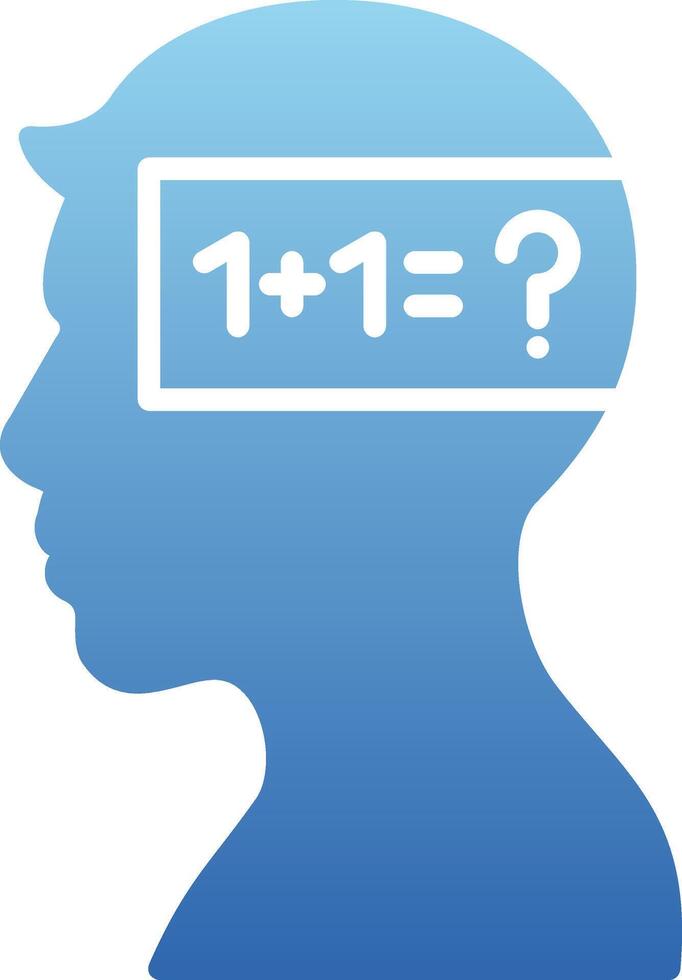 Parkinson Glyph Gradient Icon vector