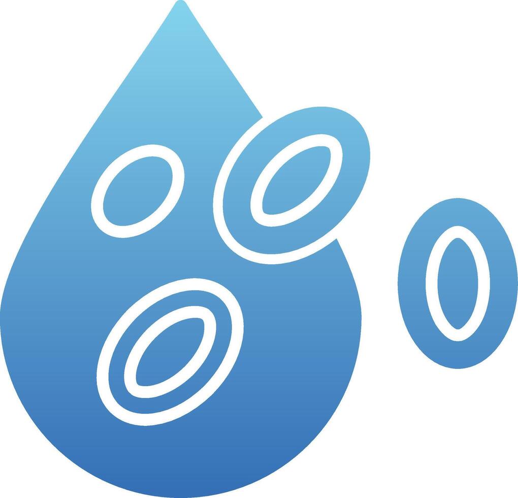 Platelet Glyph Gradient Icon vector