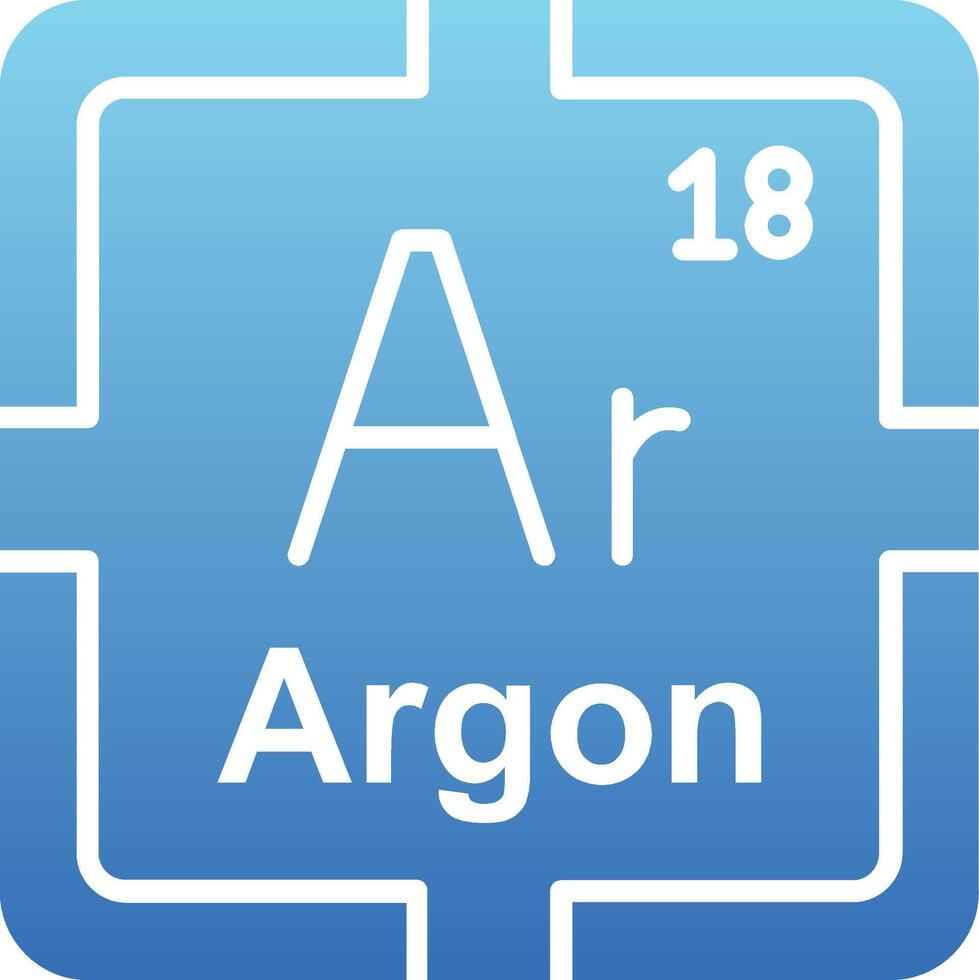 Argon Glyph Gradient Icon vector