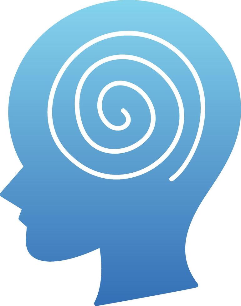 Hallucination Glyph Gradient Icon vector