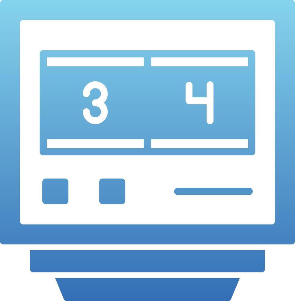 Lap Counters Glyph Gradient Icon vector