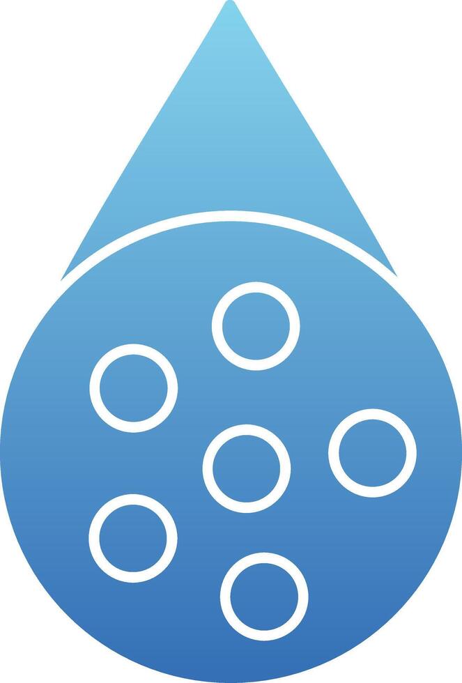 Water Borne Glyph Gradient Icon vector