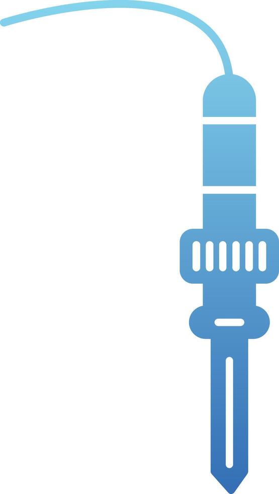 Soldering Iron Glyph Gradient Icon vector