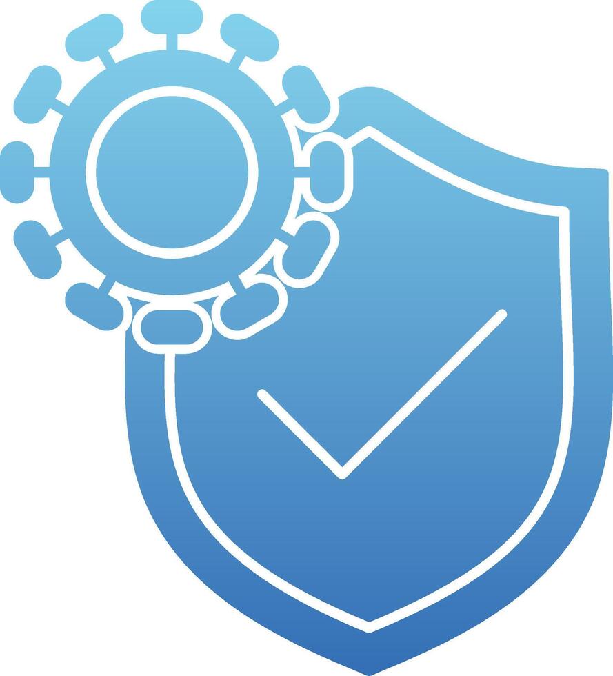 Immune System Glyph Gradient Icon vector