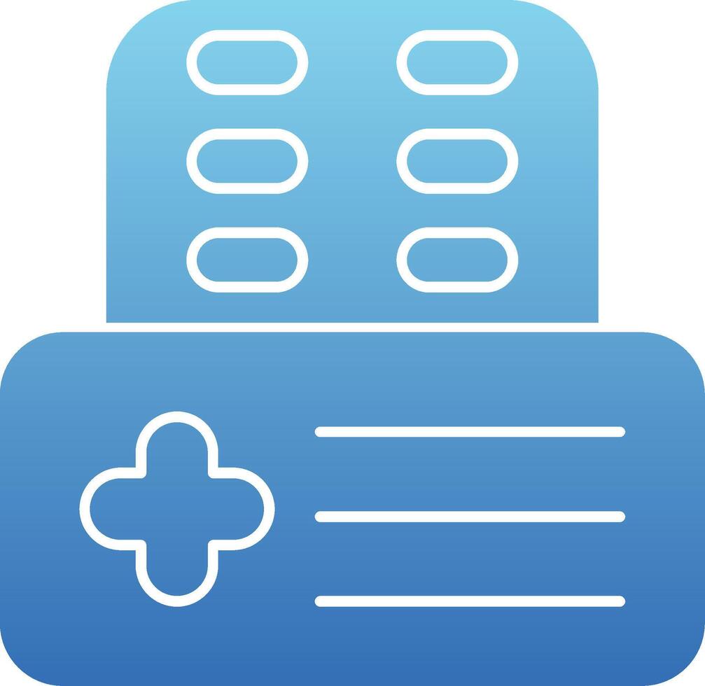 Pills Glyph Gradient Icon vector