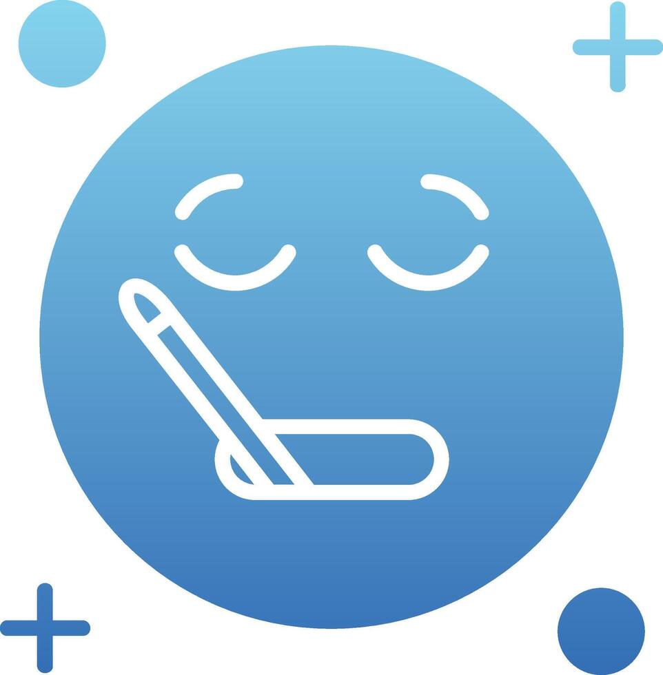 Sick Glyph Gradient Icon vector