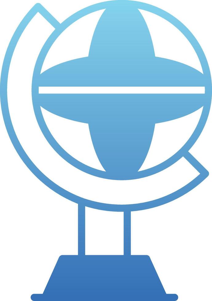 Globe Glyph Gradient Icon vector