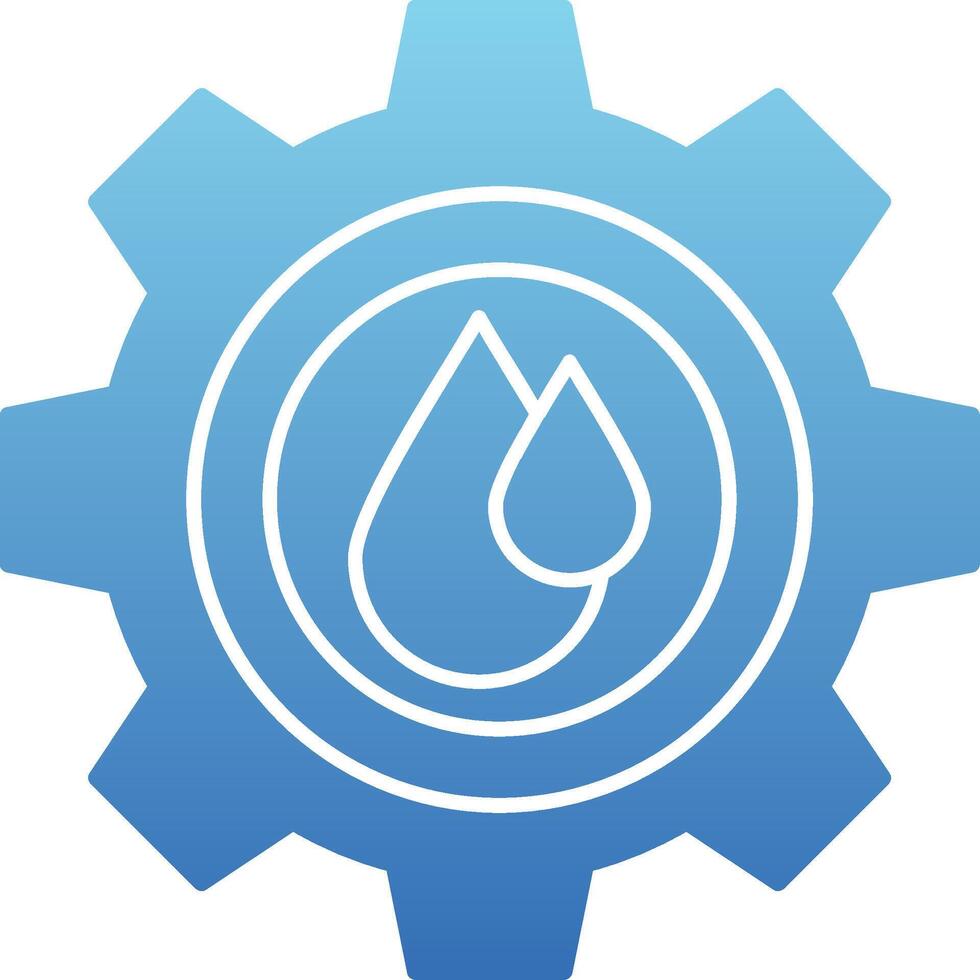 Water Qualties Glyph Gradient Icon vector