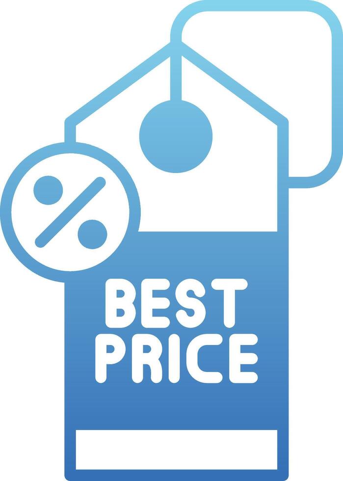 Best Price Glyph Gradient Icon vector