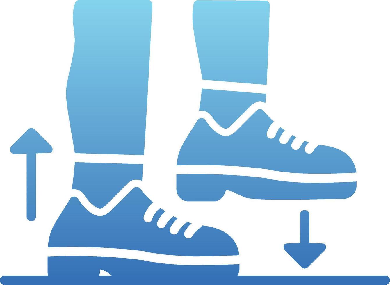 Step Glyph Gradient Icon vector