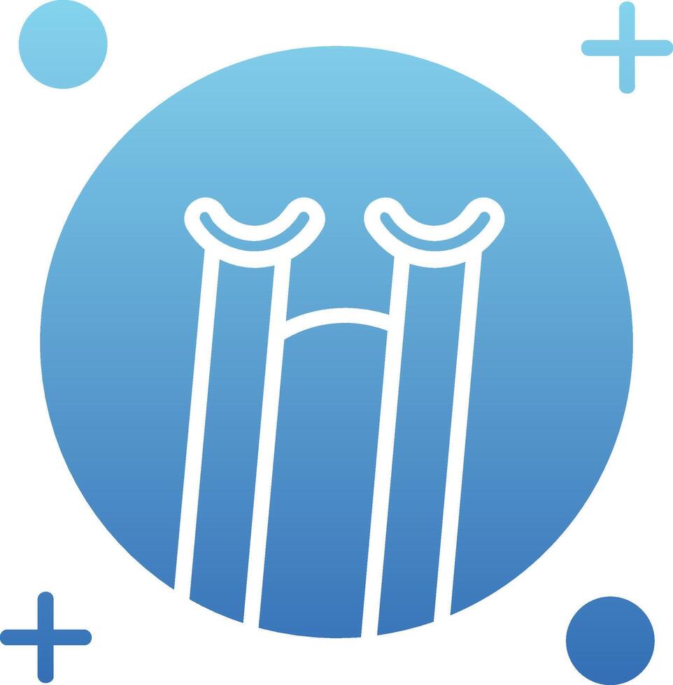 Cry Glyph Gradient Icon vector