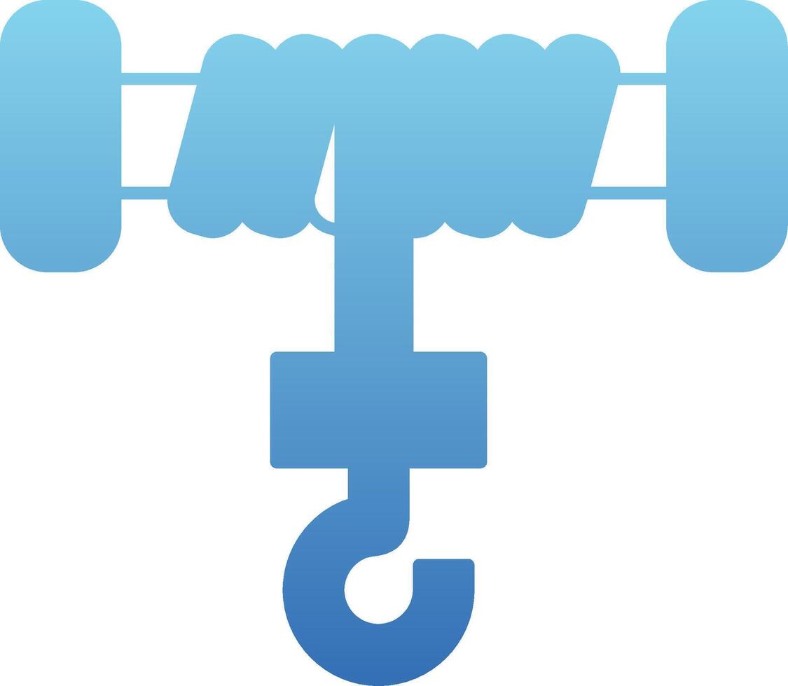 Hoist Glyph Gradient Icon vector