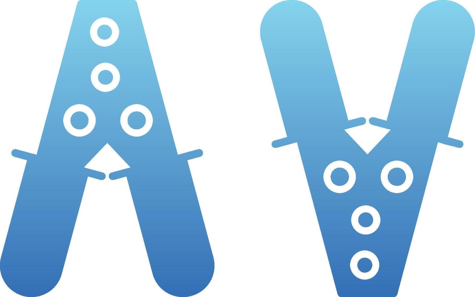 Jumper Glyph Gradient Icon vector
