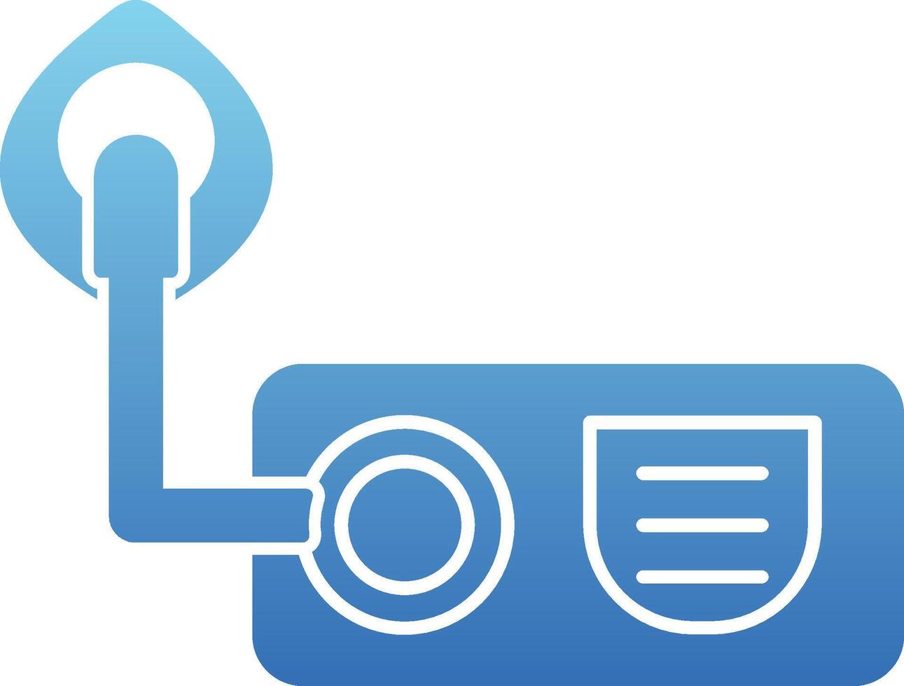Oxygen Glyph Gradient Icon vector