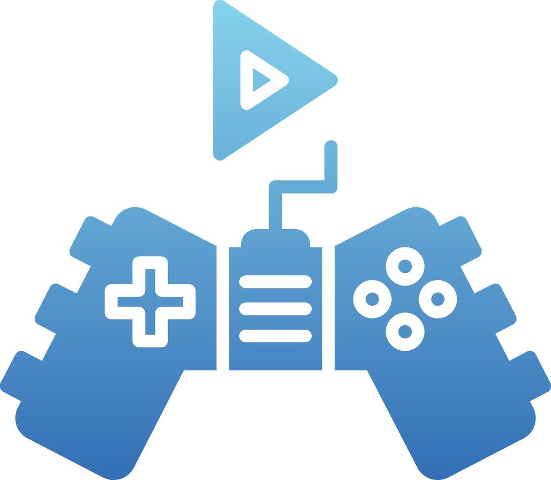 Gaming Glyph Gradient Icon vector