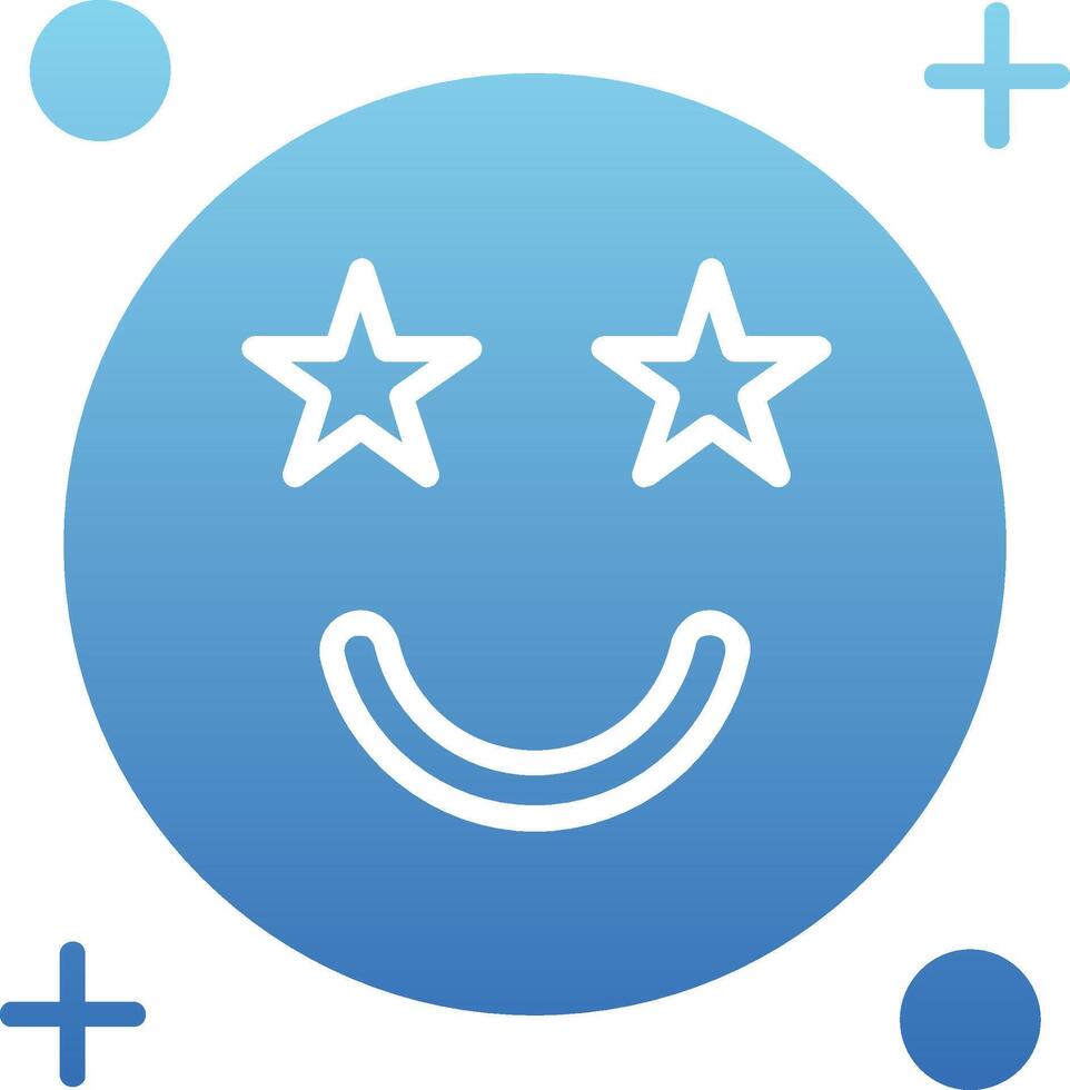 Famous Glyph Gradient Icon vector