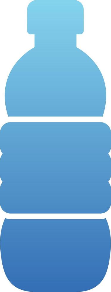 Water Bottle Glyph Gradient Icon vector