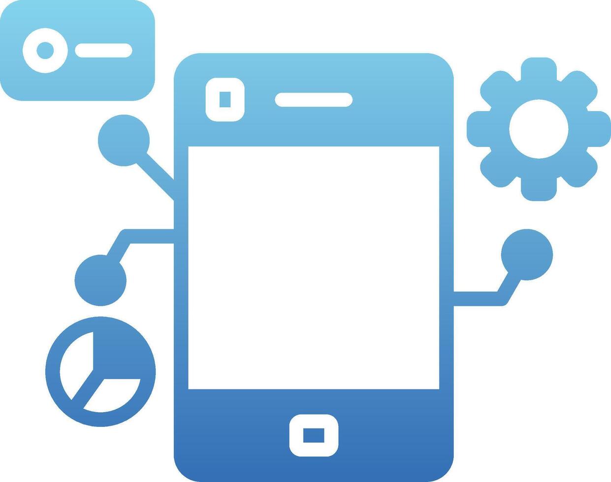 Mobility Glyph Gradient Icon vector