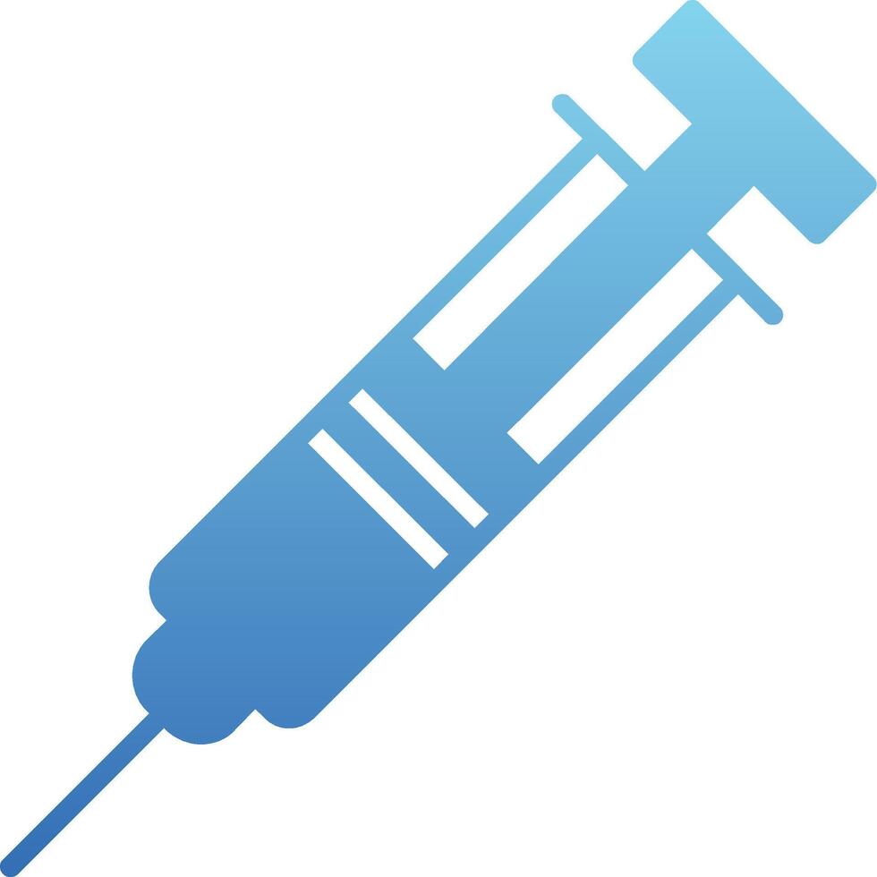 Syringe Glyph Gradient Icon vector