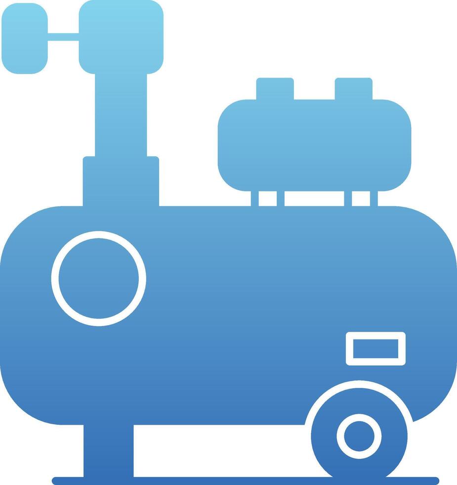 Air Compressor Glyph Gradient Icon vector