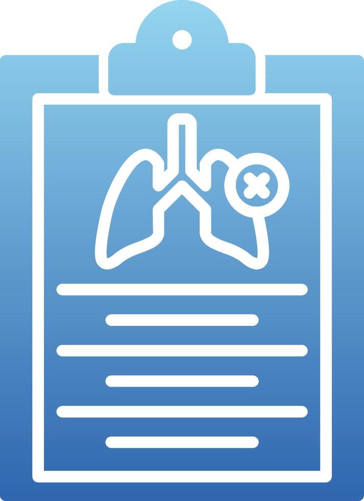 Tuberculosis Patient History Glyph Gradient Icon vector