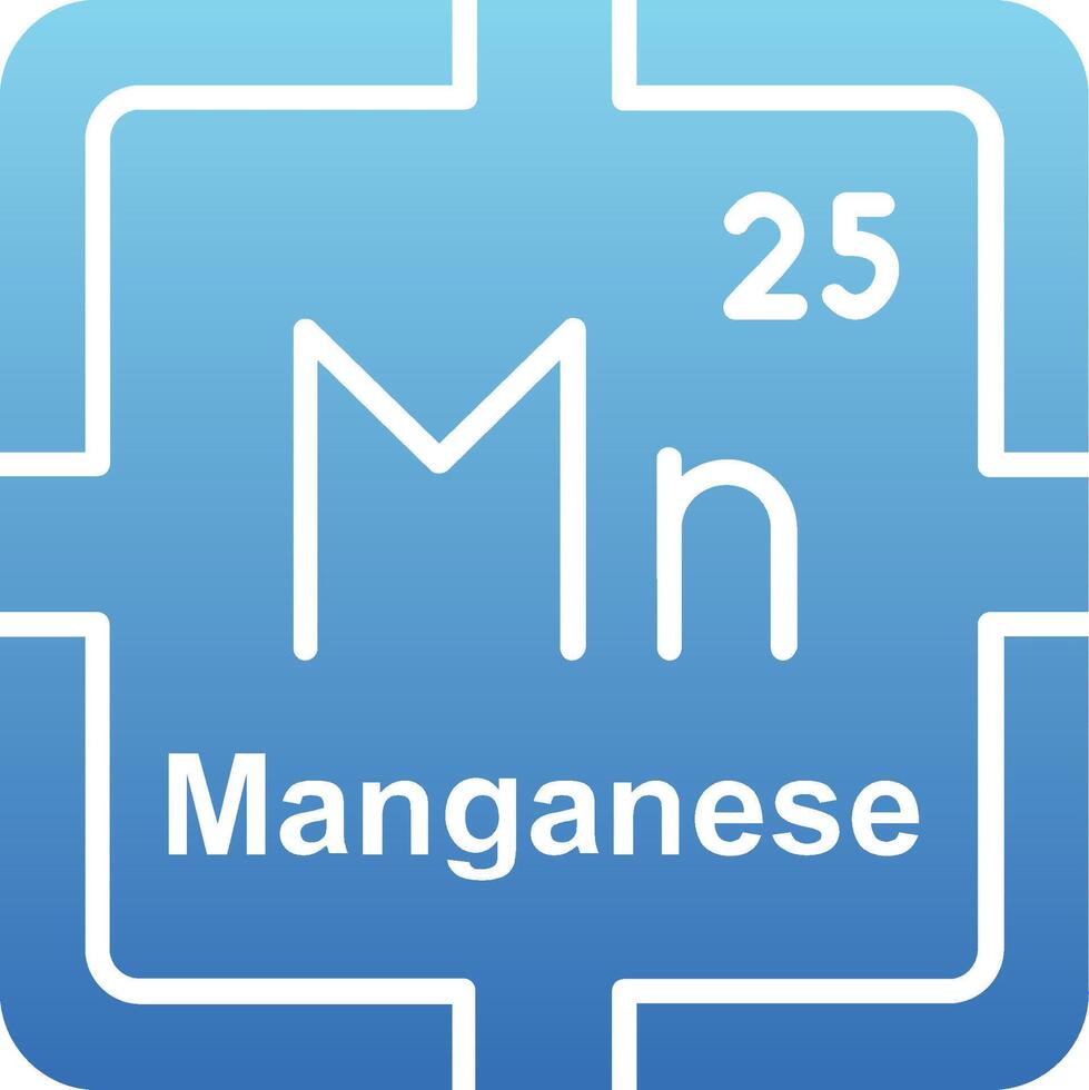 Manganese Glyph Gradient Icon vector