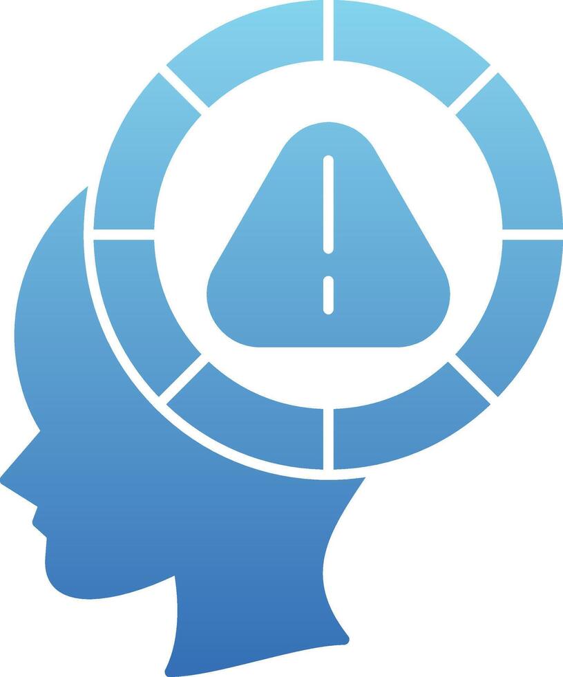 Parkinson Glyph Gradient Icon vector