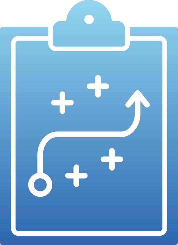 Strategy Glyph Gradient Icon vector