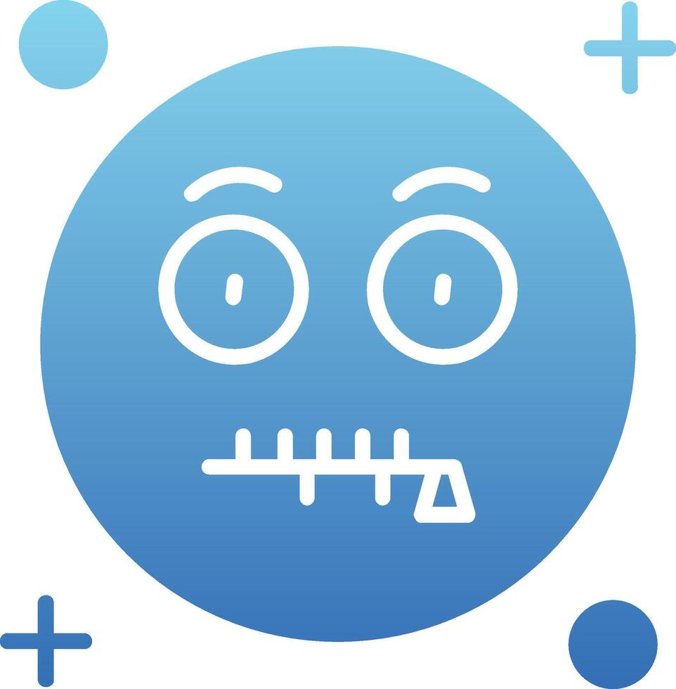 Zipped Glyph Gradient Icon vector