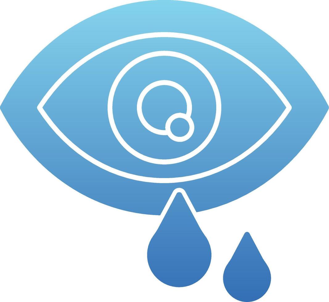 Eye Glyph Gradient Icon vector