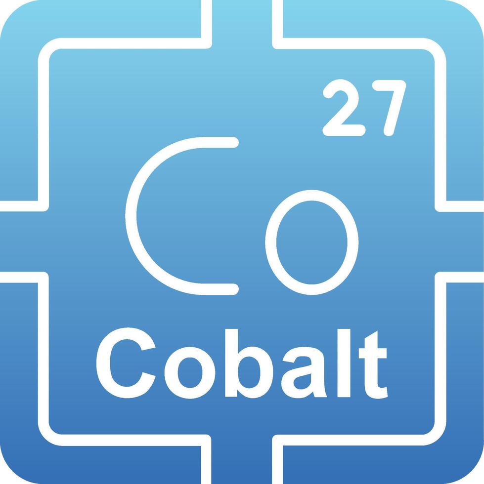 Cobalt Glyph Gradient Icon vector