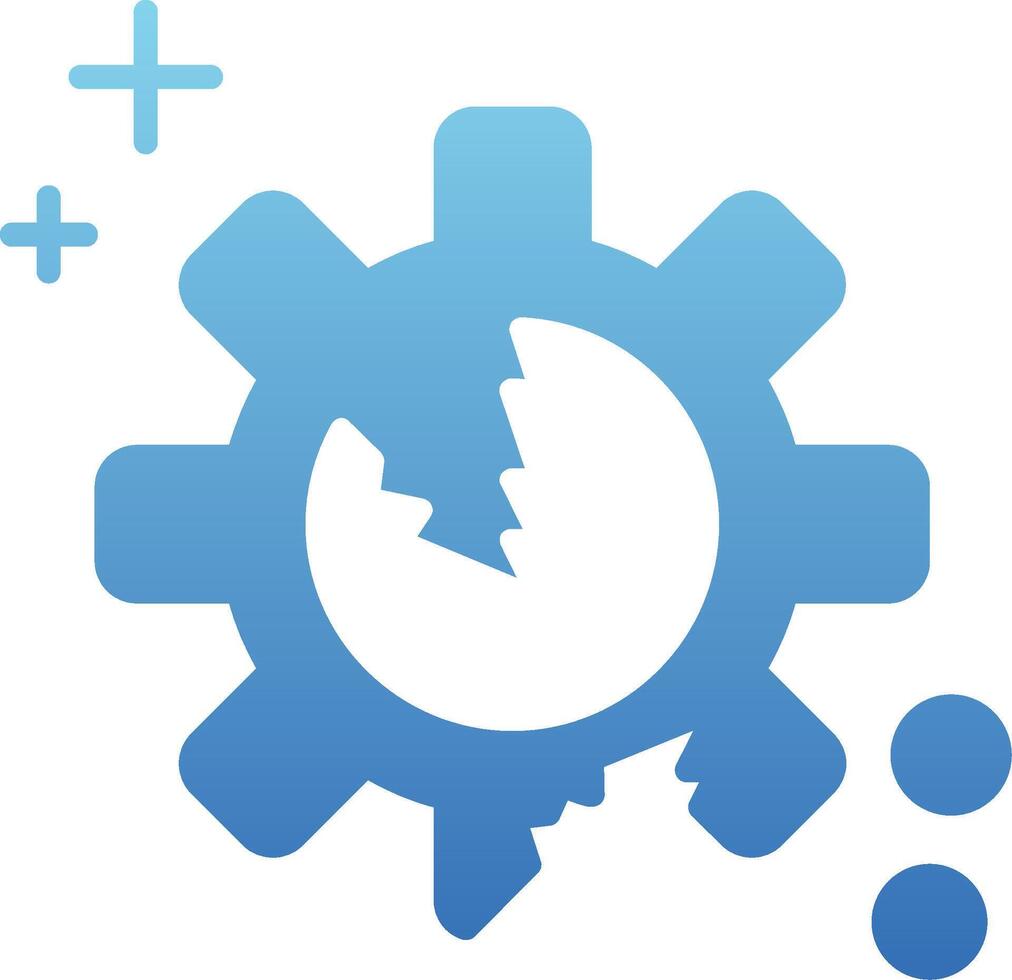 Disruption Glyph Gradient Icon vector