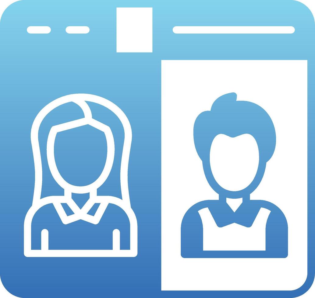 Conference Glyph Gradient Icon vector