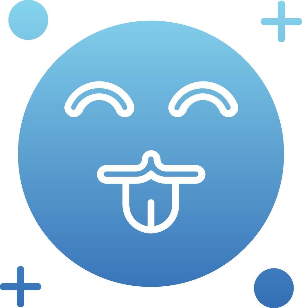 Cute Glyph Gradient Icon vector