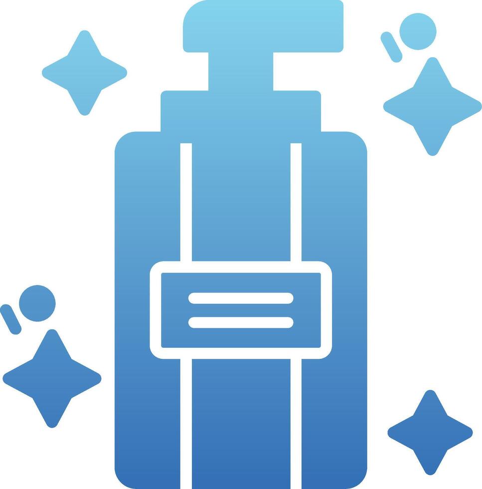 Facial Cleansing Glyph Gradient Icon vector