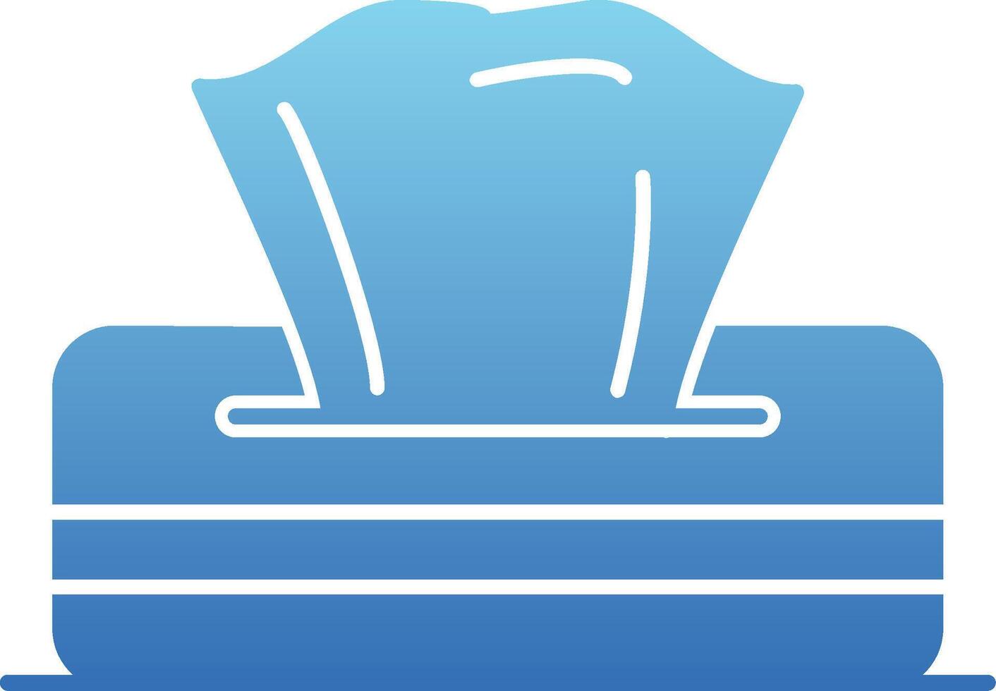 Napkin Glyph Gradient Icon vector